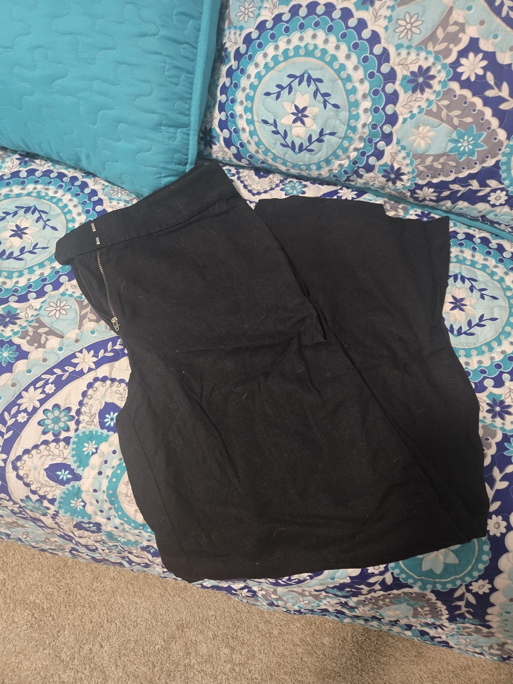 LOFT Black Wide-Leg Pants